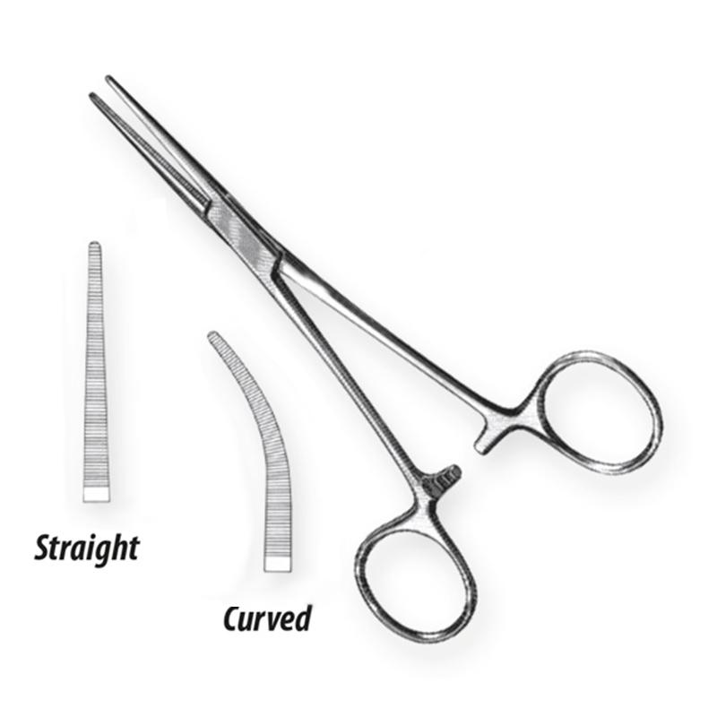 Coller-Crile Artery Forceps, Delicate Pattern, Curved, 5 1/2" (14.0 Cm)